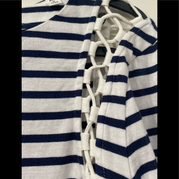 A.L.C Navy/ White Cotton Dress size XS - Picture 5 of 10